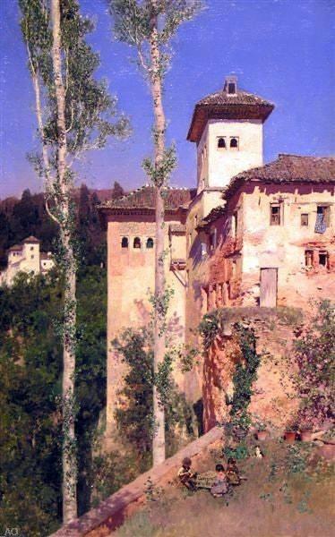 Paisaje by Martin Rico Y Ortega - Hand Painted Oil Painting