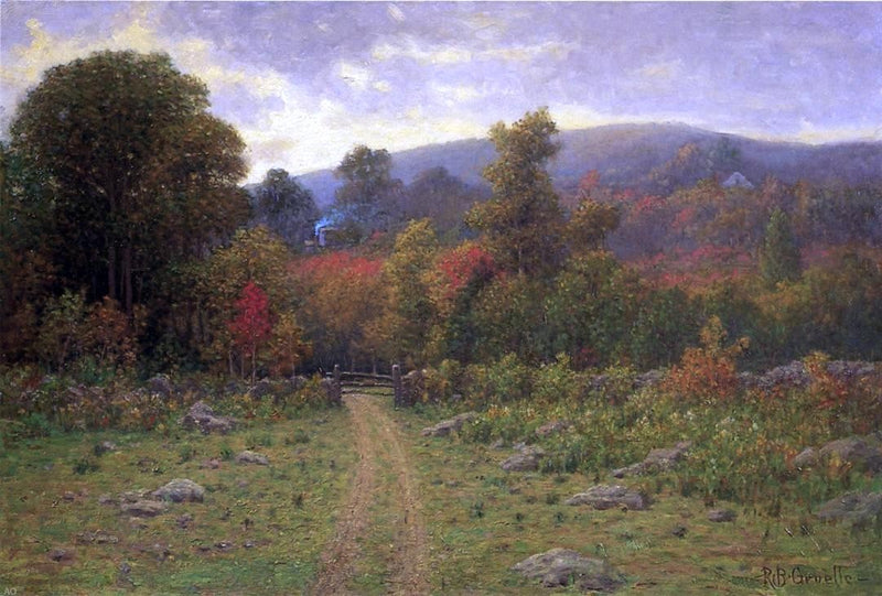 Toward the Close of an Autumn Day by Richard B Gruelle - Hand Painted Oil Painting