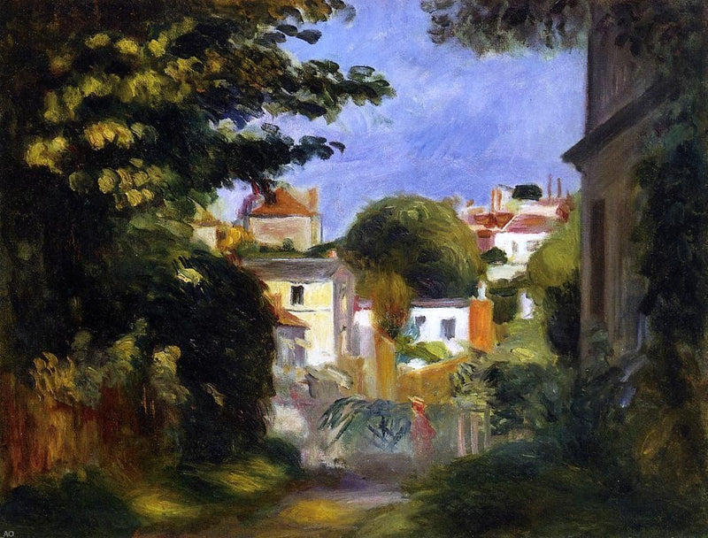 House and Figure among the Trees by Pierre Auguste Renoir - Hand Painted Oil Painting