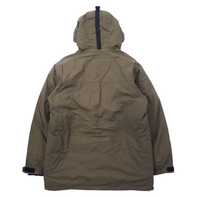 Eddie Bauer ウェザーエッジ プレミアム グース ダウンジャケット 650フィルパワー M カーキ ナイロン WEATHER EDGE