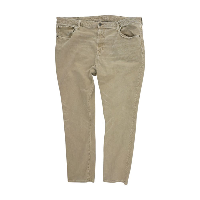 Tan Solid Jeans