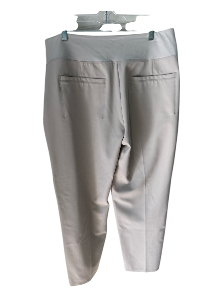 Athleta Size 14 Taupe Poly Blend Low Rise Pockets Pants