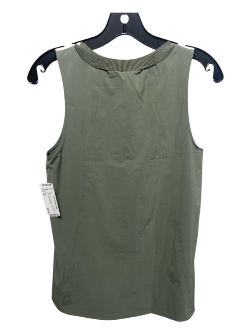 Athleta Size XS Olive Green Poly Blend Sleeveless Crew Neck Top